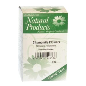 Natural Products Dried Chamomile Flowers (Matricaria chomomilla) 75g