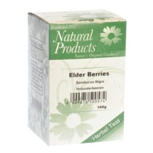 Natural Products Dried Elderberries (Sambuci nigra) 100g