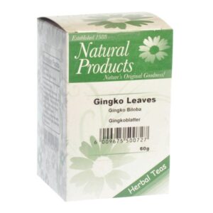 Natural Products Dried Ginkgo Leaves Cut (Ginkgo biloba) 60g