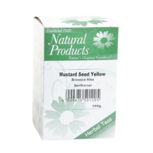 Natural Products Dried Mustard Seed Yellow (Brassica alba) 100g