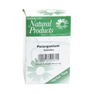 Natural Products Dried Pelargonium Sidoides (African Geranium) 75g