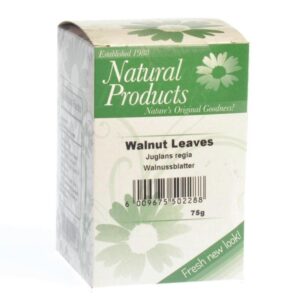 Natural Products Dried Walnut Leaves Cut [Black] (Juglans regia) 75g